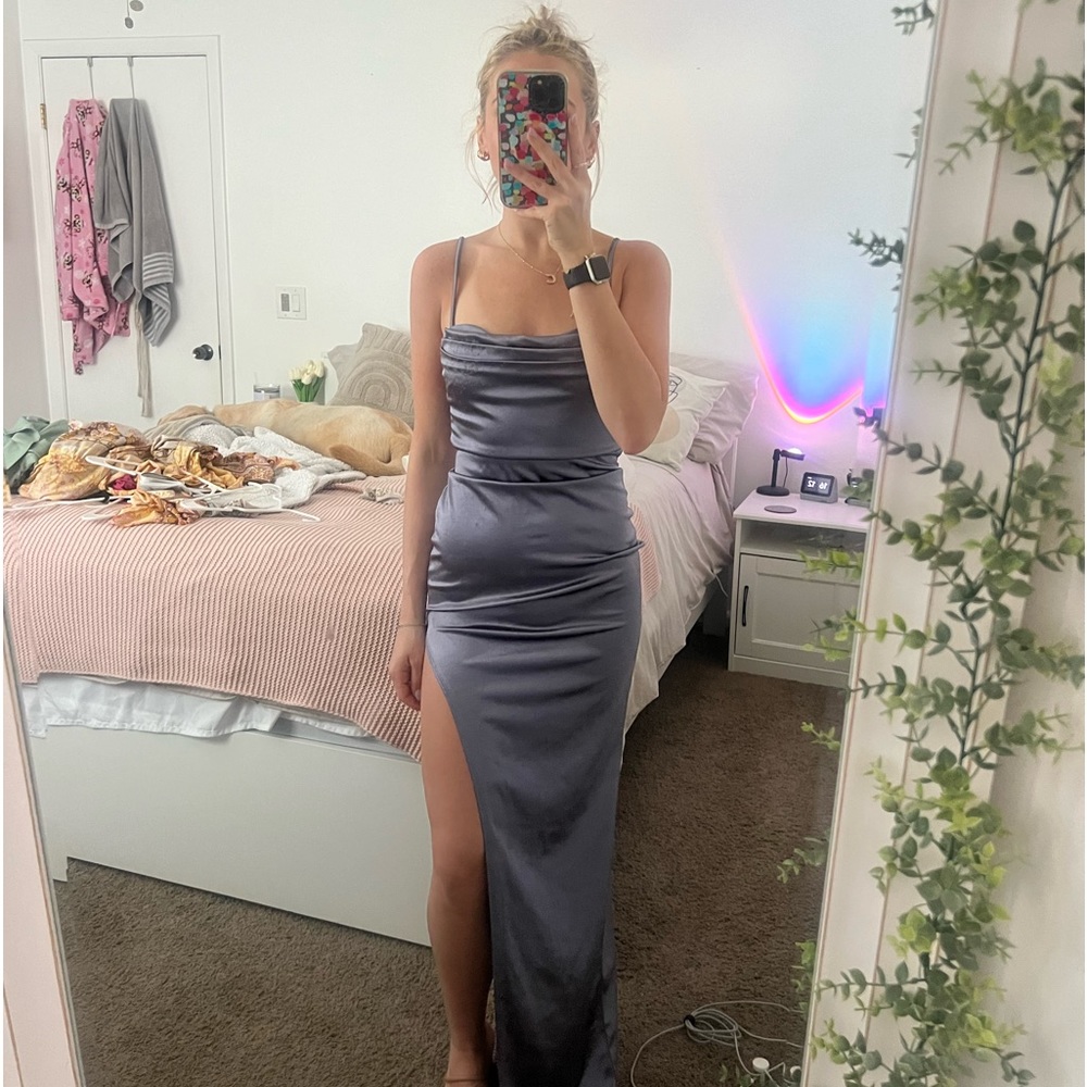 women’s maxi dress with a little fraying